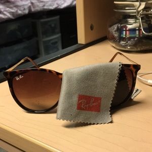 Ray Ban Erika tortoise sunglasses non polarized